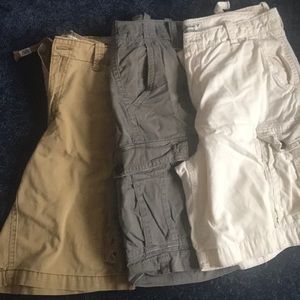 3 pairs of shorts American Eagle/Aeropostale